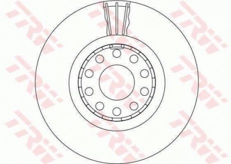 - Гальмівний диск TRW DF4125S