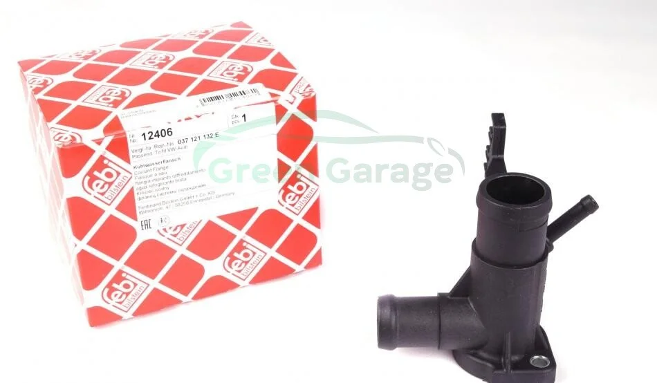Корпус под датчики охл.жидкости VW GOLF 1.8-2.0 (91-97), PASSAT 1.6-2.0 (88-96) (пр-во FEBI) FEBI BILSTEIN 12406 (фото 1)