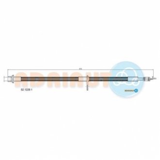 Шланг гальмівний гідравлічний ADRIAUTO 52.1229.1