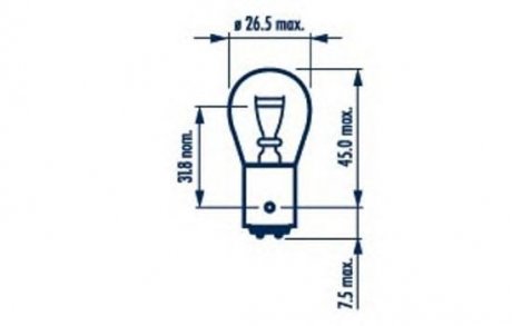 P21/5W 24V 21/5W BAY15d 10шт NARVA 17925