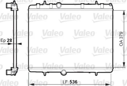 Радіатор системи охолодження VALEO 735608 (фото 1)