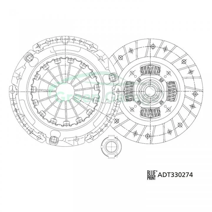 Ремонтний комплект зчеплення BLUE PRINT ADT330274 (фото 1)