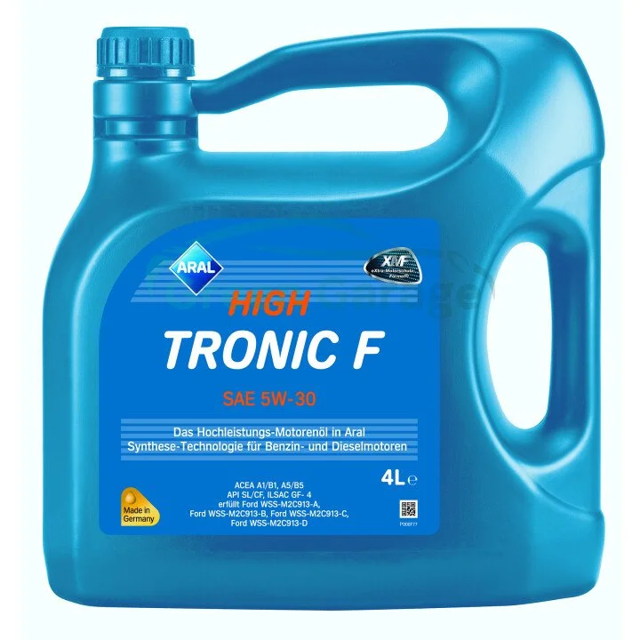 Мастило моторне синтетичне Aral High Tronic F 5W30 4L (A1/B1, A5/B5 GF-4 Ford WSS-M2C 913-A, WSS-M2C 913-B, WSS-M2C 913-C, WSS-M2C 913-D) ARAL 1552A2 (фото 1)