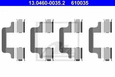 Комплект монтажний колодок ATE 13.04600035.2