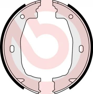 Гальмівні колодки барабані BREMBO S06510 (фото 1)