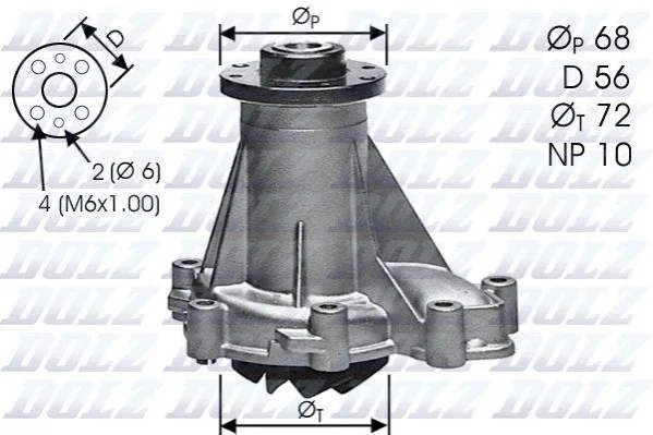Насос води DOLZ M276 (фото 1)