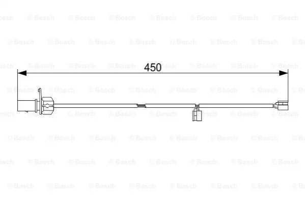 Датчик зношування колодок BOSCH 1987473583 (фото 1)