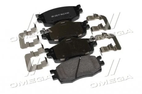 Колодки тормозные дисковые передние (пр-во Mobis) Hyundai/Kia/Mobis 581011ge00