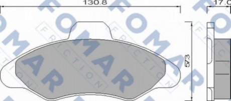 Колодки гальмівні дискові FOMAR FO 432481