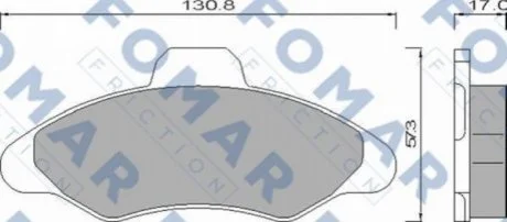 Колодки гальмівні дискові FOMAR FO 432481