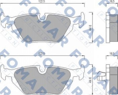 Колодки гальмівні дискові FOMAR FO 469881