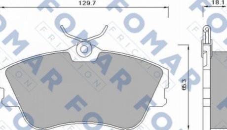Колодки гальмівні дискові FOMAR FO 625381