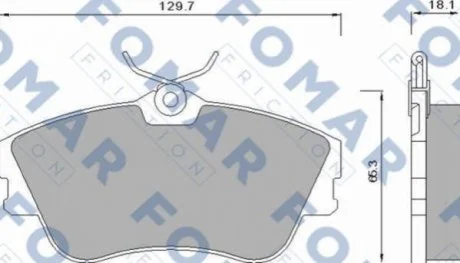 Колодки гальмівні дискові FOMAR FO 625381