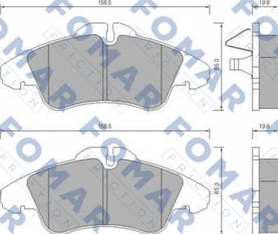 Колодки FOMAR FO 627281