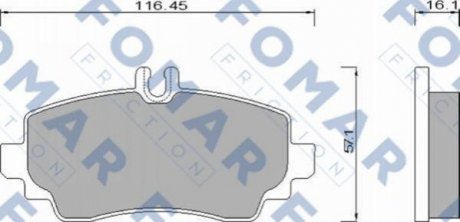 Колодки гальмівні дискові FOMAR FO 668581
