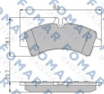 Колодки гальмівні дискові FOMAR FO 923681
