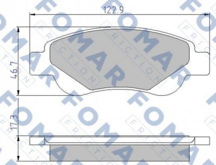 Колодки гальмівні дискові FOMAR FO 929481