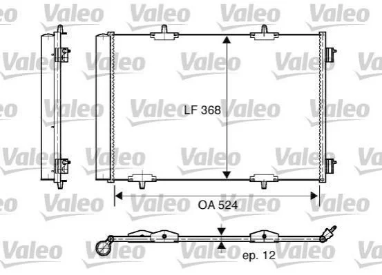 Конденсатор кондиціонера VALEO 818015 (фото 1)