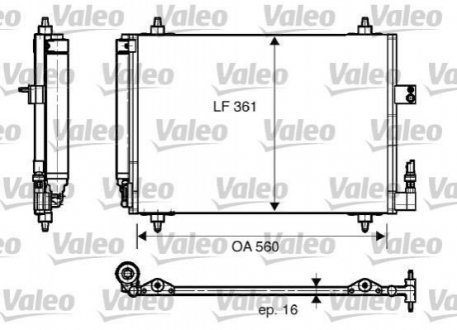 Конденсатор кондиціонера VALEO 817824