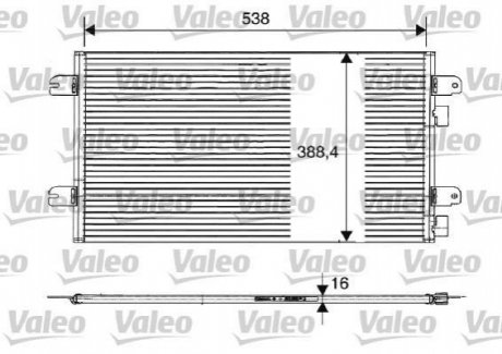 Конденсатор кондиціонера VALEO 817701 (фото 1)