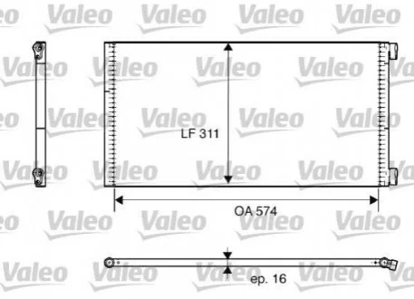 Конденсатор кондиціонера VALEO 817684