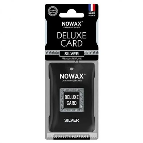 Ароматизатор целюлозний Nowax (на дзеркало) серія Delux Card - Silver NOWAX NX07732 (фото 1)