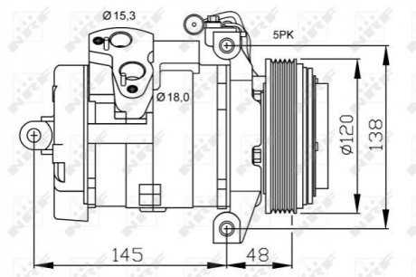 Компресор кондиціонера NRF 32470