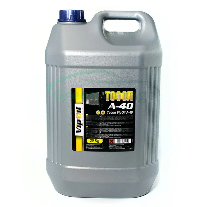 Тосол VipOil А-40 20кг VIPOIL 701539 (фото 1)
