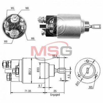 Реле втягуюче стартера ZM ZM 378