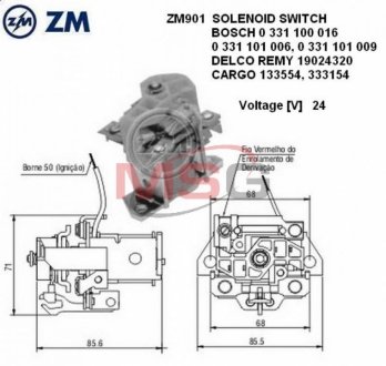 Втягуюче реле ZM ZM 901