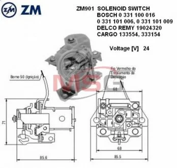 Втягуюче реле ZM ZM 901