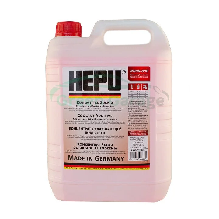 Антифриз місткістю 5л HEPU P999G12005 (фото 1)