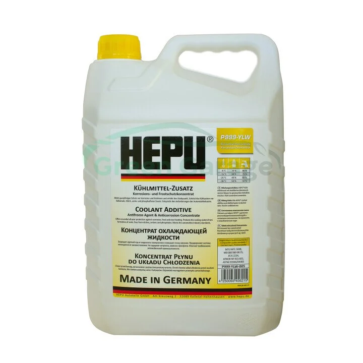 Антифриз місткістю 5л HEPU P999YLW005 (фото 1)