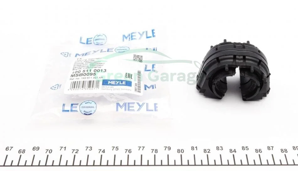 Втулка стабилизатора SEAT ALTEA XL, SKODA SUPERB II, VW TIGUAN 03- зад. мост (Пр-во) MEYLE 100 511 0013 (фото 1)