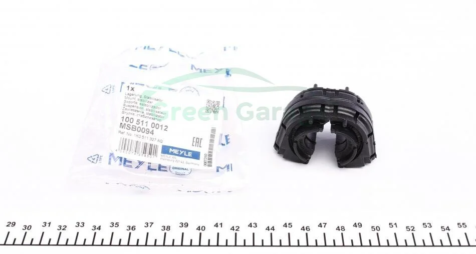 Втулка стабилизатора SEAT ALTEA,TOLEDO, SKODA OCTAVIA II, VW GOLF V-VI 03- зад. мост (Пр-во) MEYLE 100 511 0012 (фото 1)