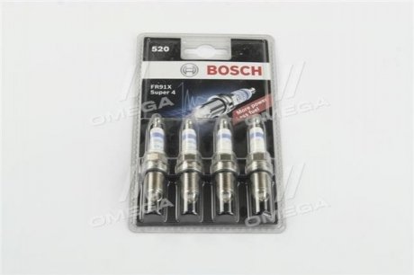 Свічка FR91X SUPER-4 BOSCH 0242222804