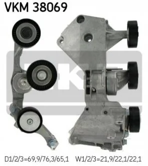 Натяжной ролик, поликлинового ремня (Пр-во) SKF VKM38069