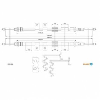 Трос ручного гальма ADRIAUTO 13.0290.1