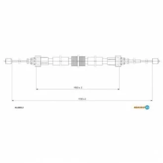 Трос ручного гальма ADRIAUTO 41.0201.2
