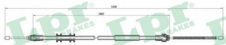Трос ручного гальма LPR C0702B