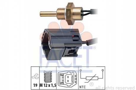 Датчик температури FACET 7.3304 (фото 1)