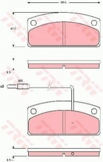 Колодки гальмівні TRW GDB1679