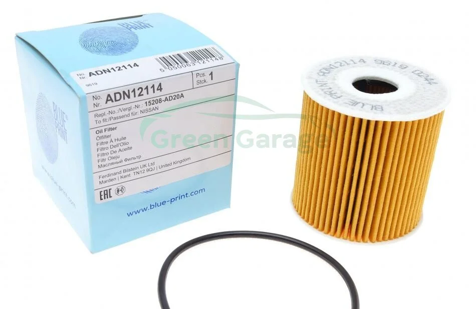 Фильтр масляный Nissan (пр-во Blue Print) BLUE PRINT ADN12114 (фото 1)