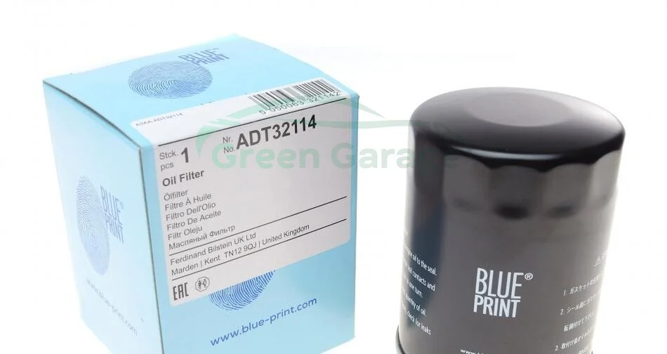 Фильтр масляный Lexus, Toyota (пр-во Blue Print) BLUE PRINT ADT32114 (фото 1)