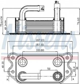 Радиатор масляный FORD /VOLVO (пр-во Nissens) NISSENS 90714