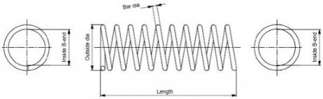 Пружина підвіски MONROE SP3563