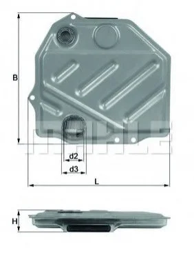 Гідрофільтр, автоматична коробка передач MAHLE / KNECHT HX48 (фото 1)
