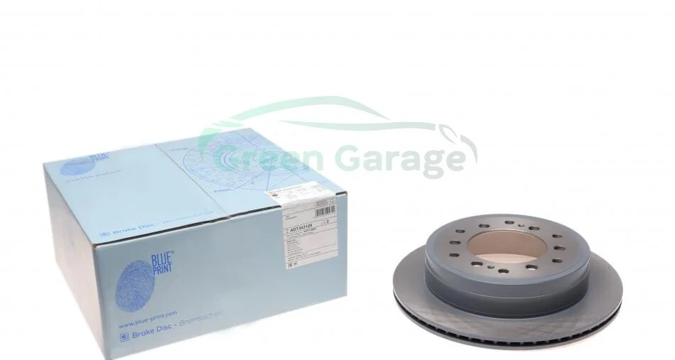 Диск тормозной задний Lexus, Toyota (пр-во Blue Print) BLUE PRINT ADT343129 (фото 1)