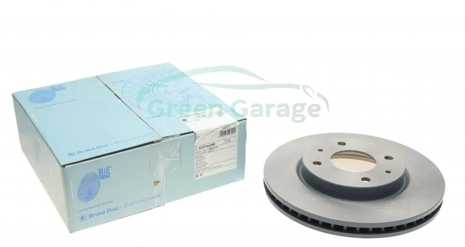 Диск тормозной передний Mitsubishi (пр-во Blue Print) BLUE PRINT ADC44390 (фото 1)