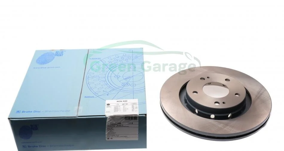 Диск тормозной передний Mitsubishi (пр-во Blue Print) BLUE PRINT ADC44392 (фото 1)